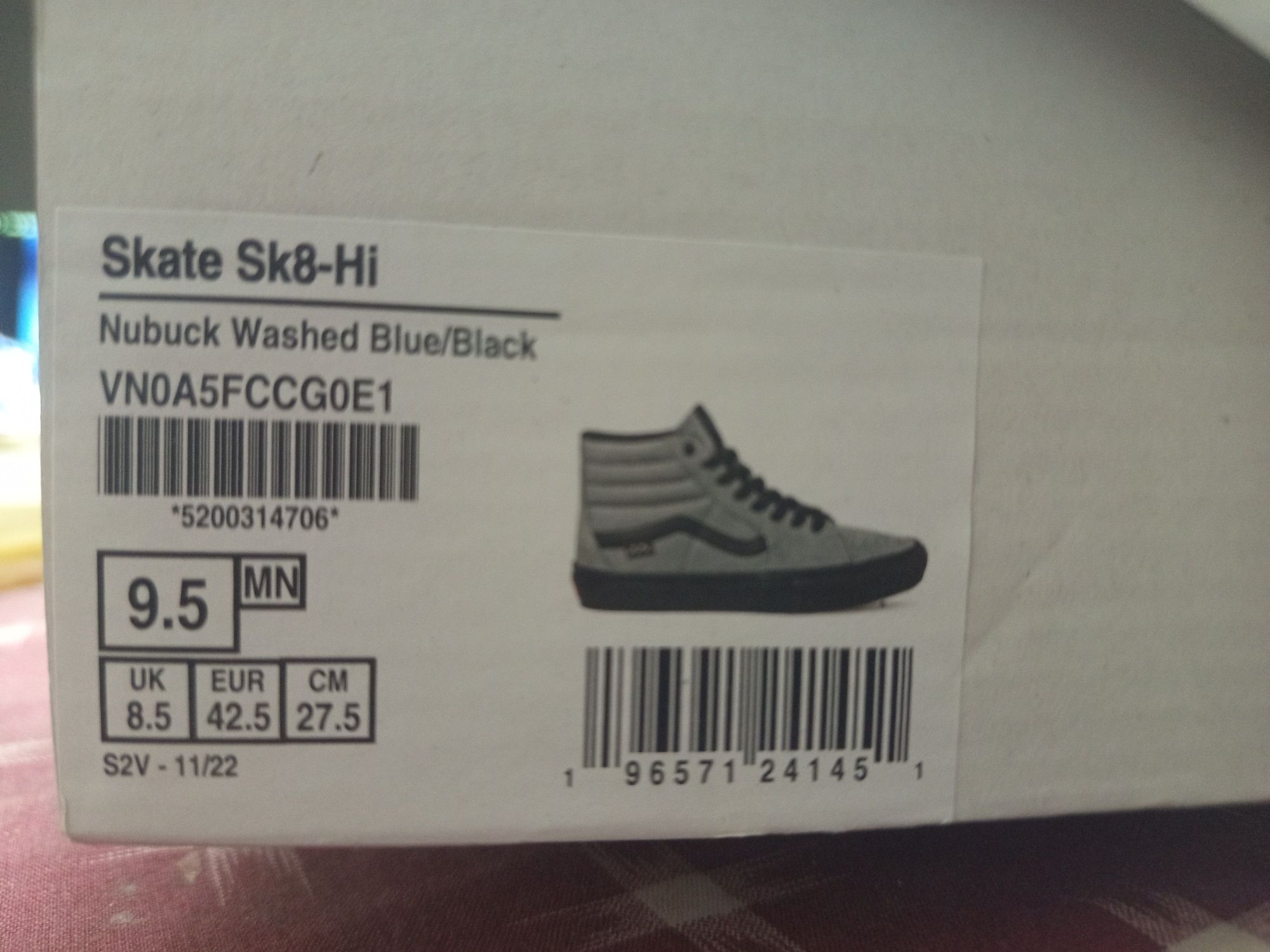 Botas Vans 42.5 EU SK8 Hi