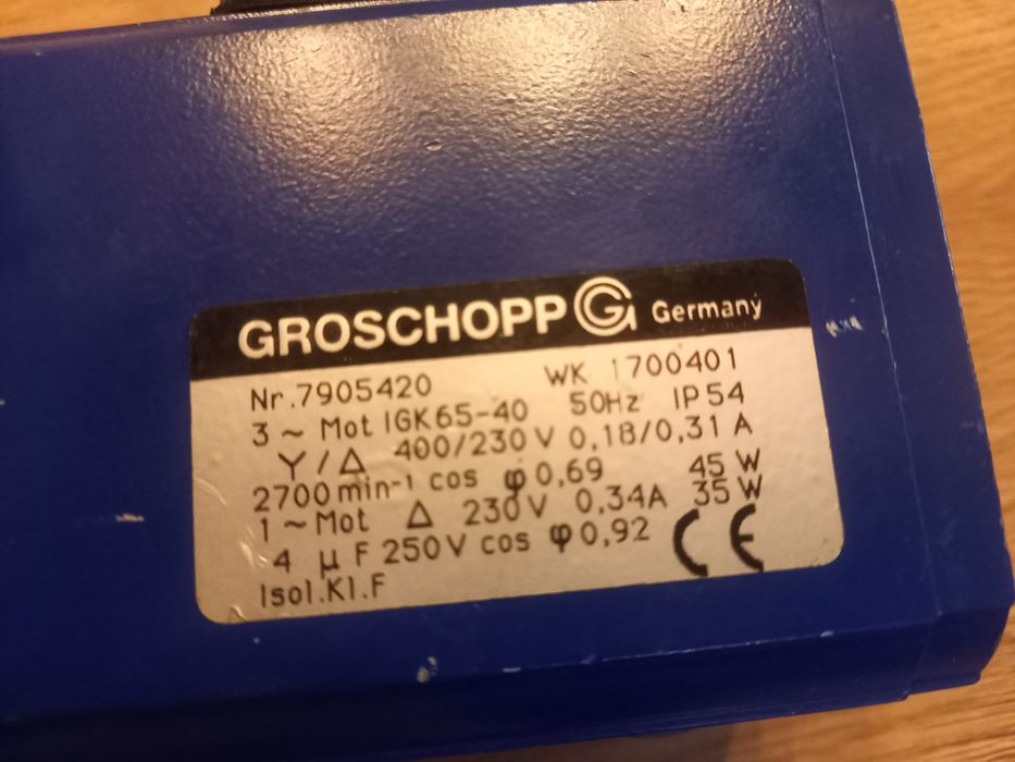 Silnik elektryczny GROSCHOPP