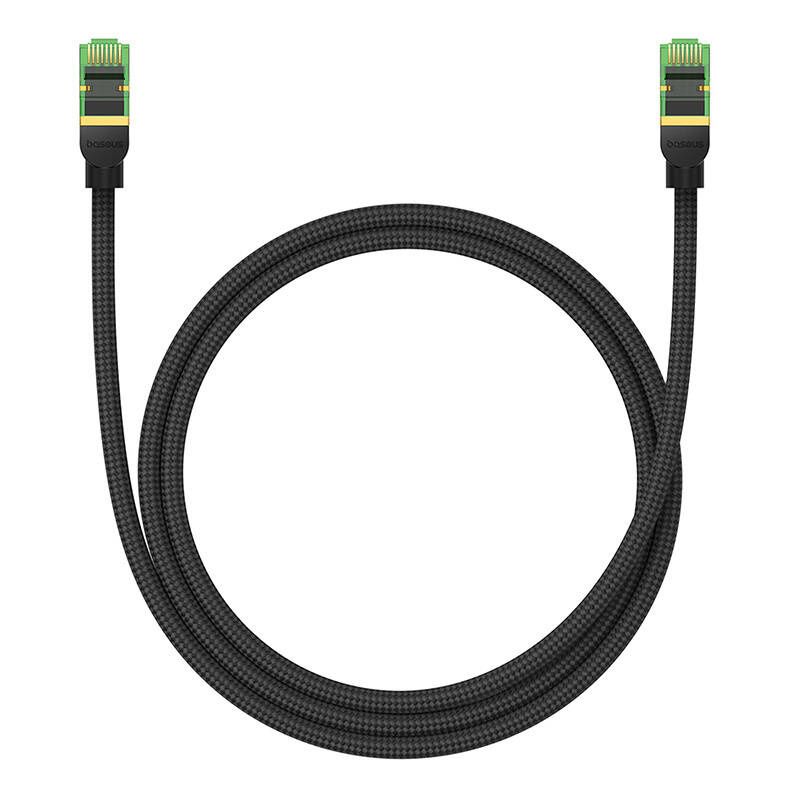 Kabel Sieciowy Baseus Cat.8 40Gbps Ethernet Rj45 1M Czarny Do Routera