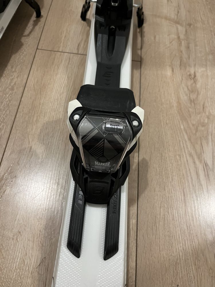 narty damskie volkl 141-150  biale prawie nowe