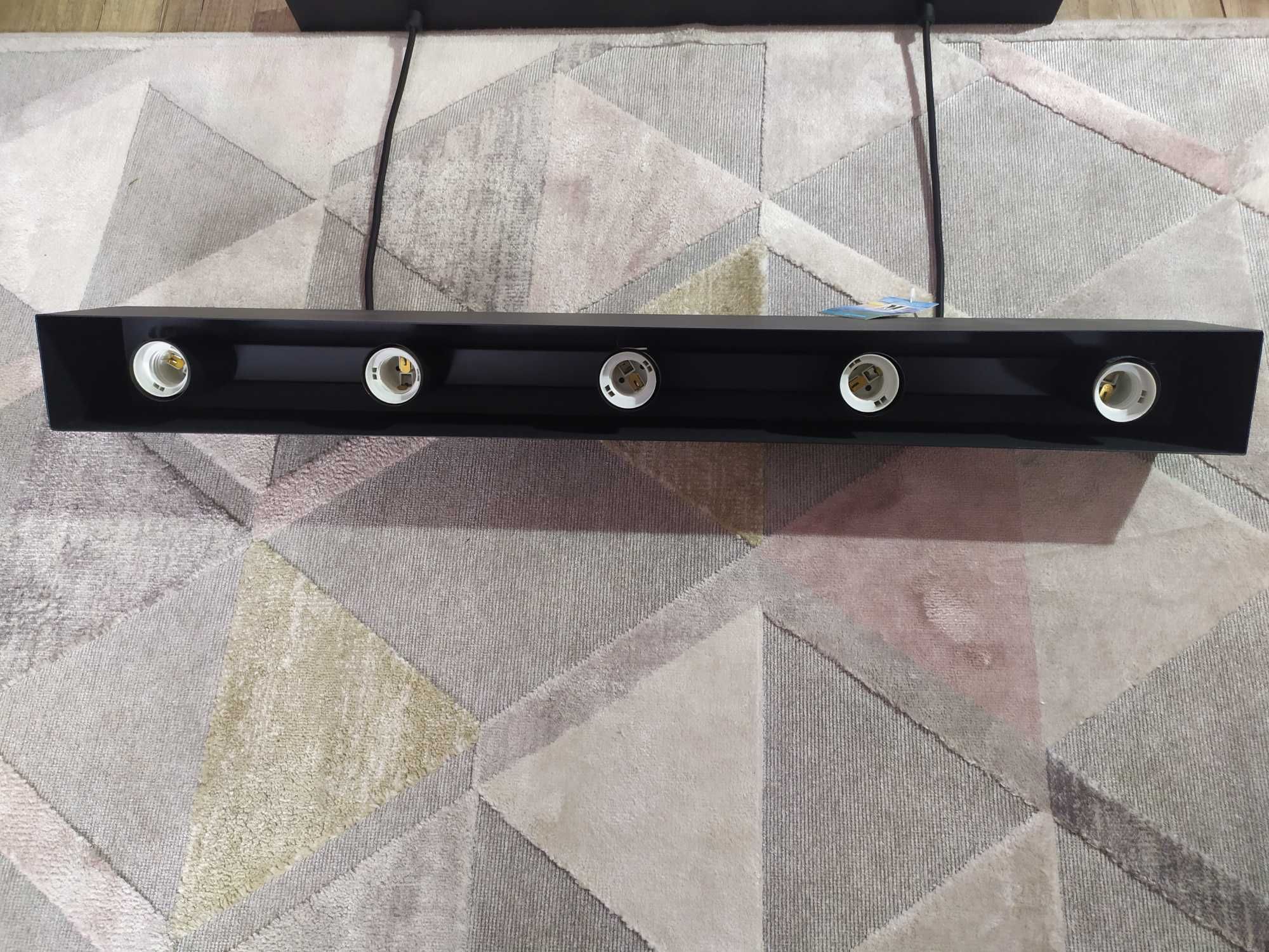 Lampa wisząca COUTURE 5L E27 Czarna