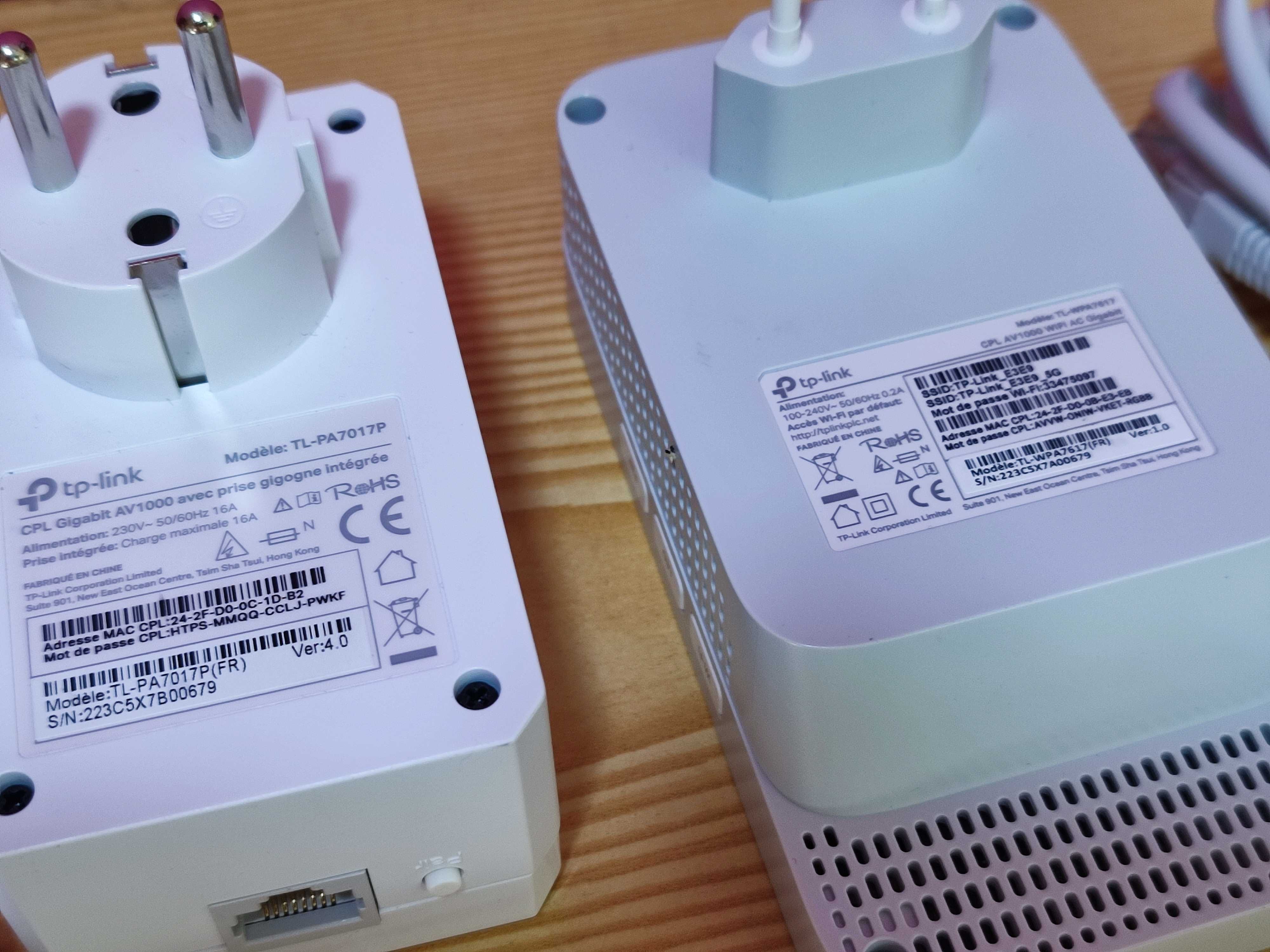 Kit 2x CPL TP-Link AV1000 Wi-Fi Powerline