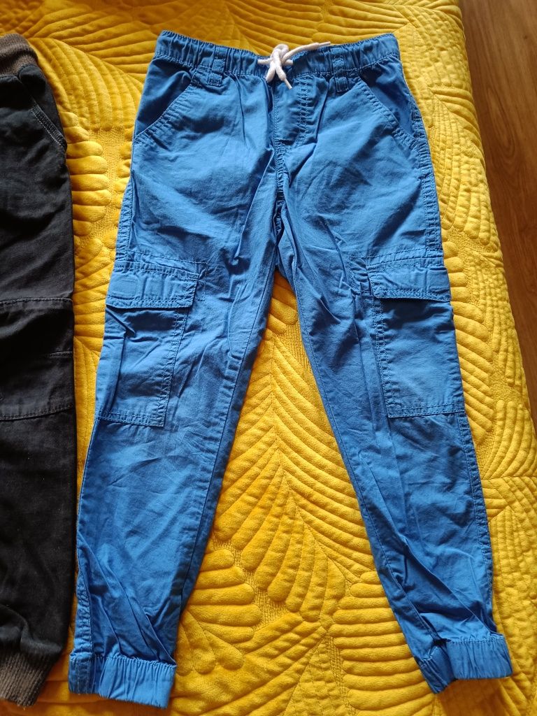 Spodnie bojówki materiałowe jak dresowe george cool club 116