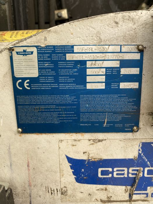 Wózek widłowy nissan 25 z obrotnica