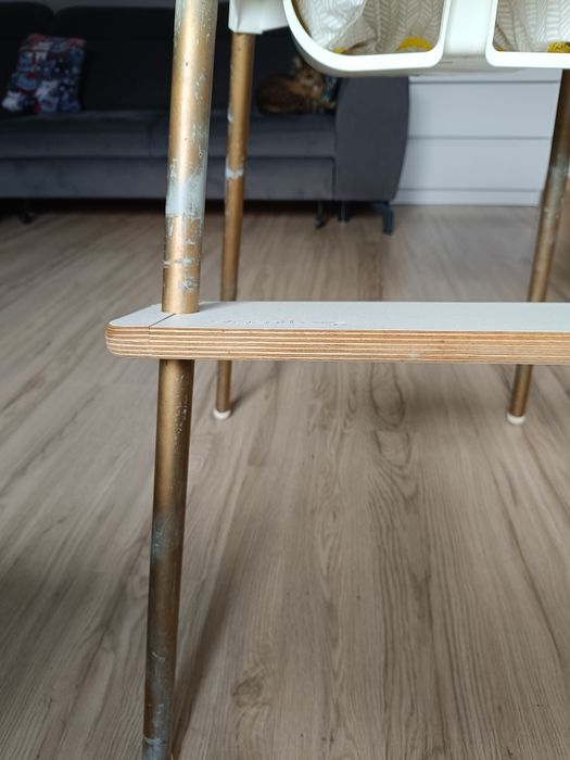 Krzesełko Ikea Antilop+ podnóżek Alaantkowe+poduszka+pasy+ mata siliko