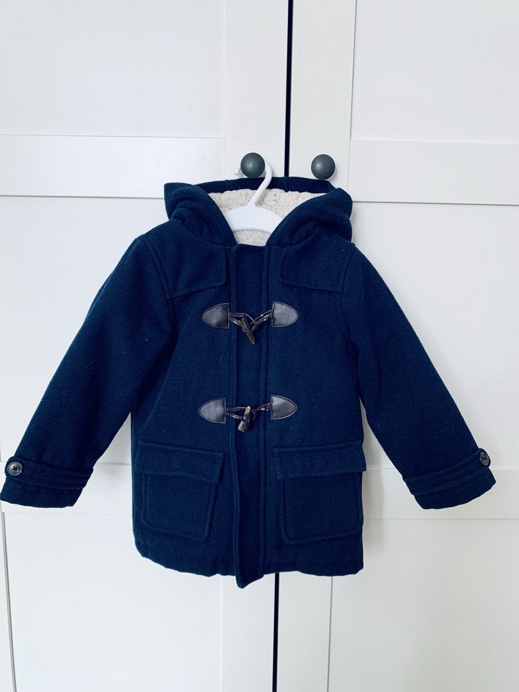 Ciepła kurtka bosmanka/płaszczyk dla chłopca na 2-3 latka
