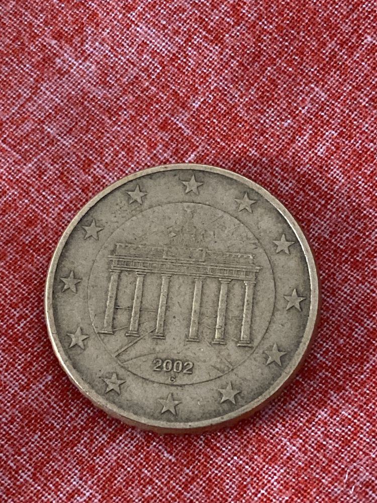 Moeda 50 centimos Alemanha 2002 G