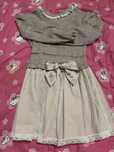 Vestido rosa manga comprida