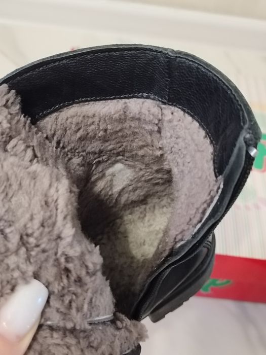 Кожанные зимние ботинки сапоги K.Pafi