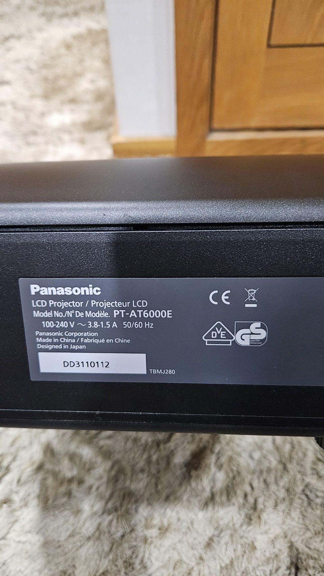 Projetor panasonic PT-AT6000E