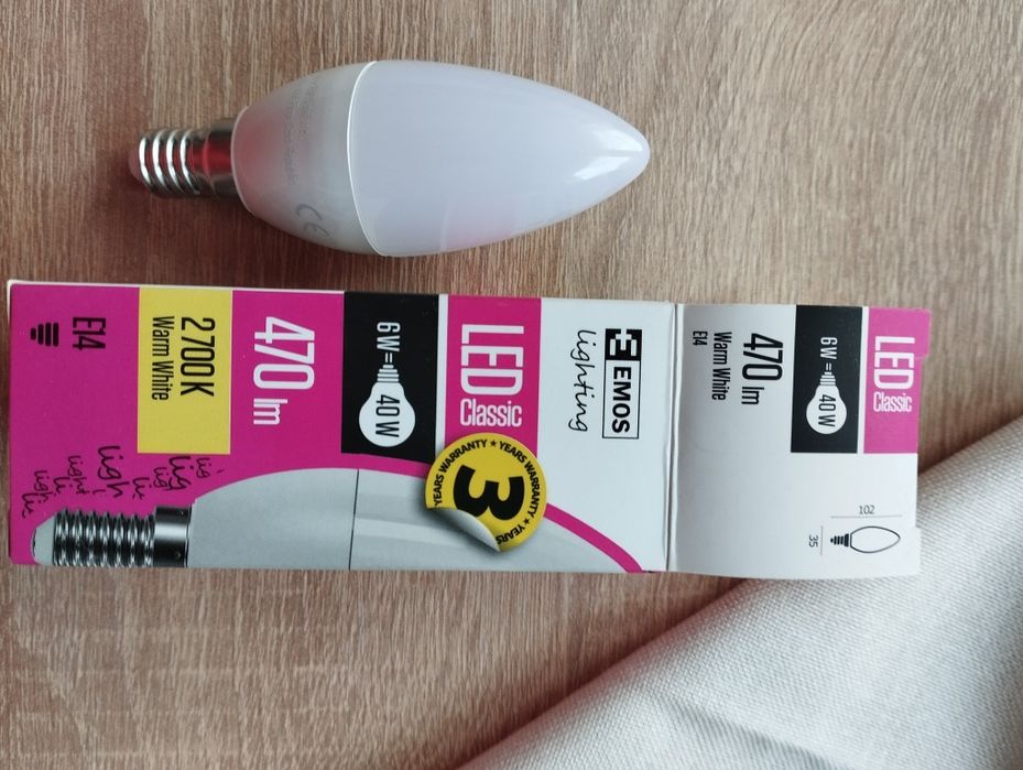 Emos lighting żarówka led ,,świeczka,,