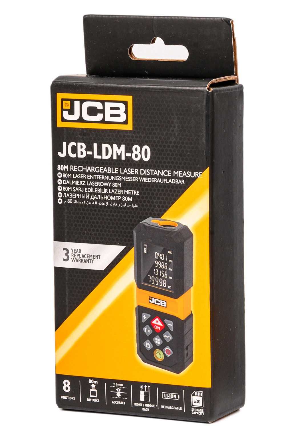 Dalmierz laserowy 80m JCB [AKC731]