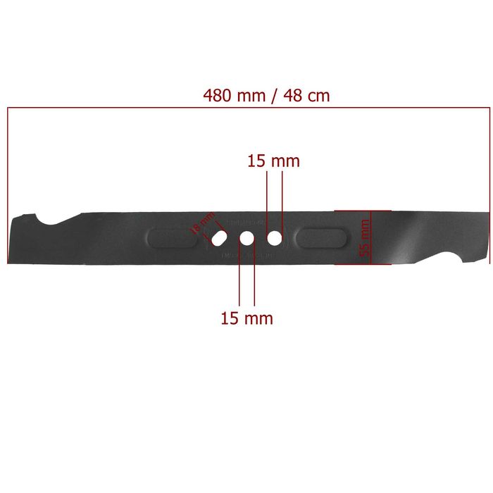 Nóż kosiarki spalinowej 48 cm  ostrze uniwersalny Mocny
