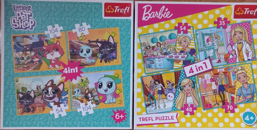 Пазлы Trefl "Frozen", "Barbie"...