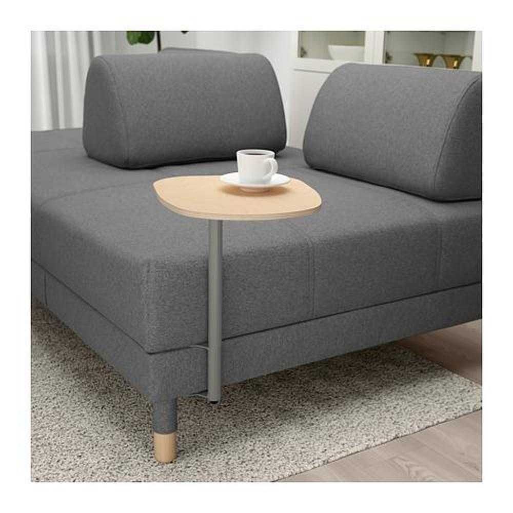 Sofá cama FLOTTEBO com mesa cinza / preto