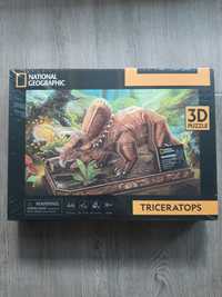 Puzzle 3D National Geographic Triceratops nowe zafoliowane