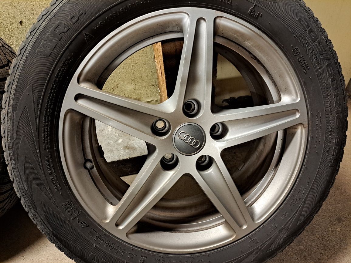 Koła oryginał audi 16 5x112 opony zimowe 205/60/16 felgi stan idealny