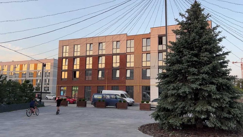 Велика квартира 55 м² із вітальнею та кухнею-їдальнею ЖК Sanville Park