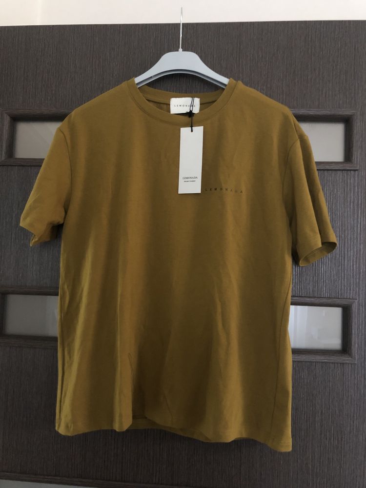 Lemonada tshirt uni, musztardowy