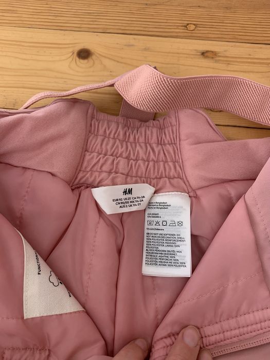 Лижні штани напівкомбінезон H&M ріст 92см
