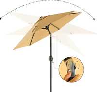 6M16 parasol przeciwsłoneczny ogrodowy 200x230cm UPF 50+ z korbą