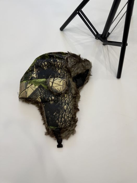 Ушанка realtree камуфляжна y2k rap sk8 / шапка ушанка ю2к реп ск8