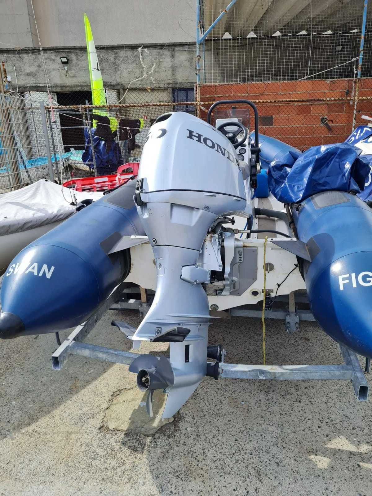 Valiant 450 com motor Honda 4T 50 CV e atrelado, acabado de rever