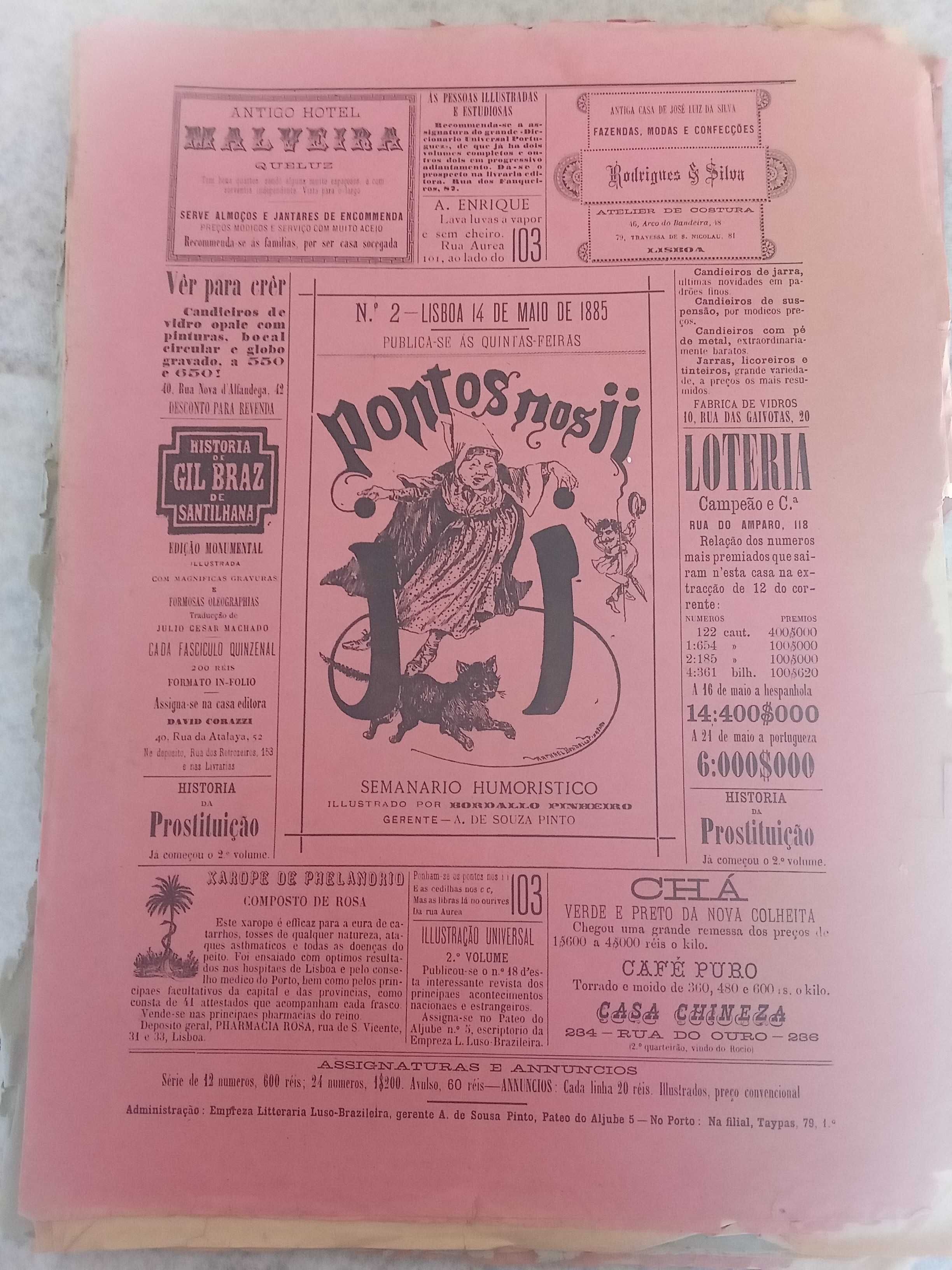 Publicações Portuguesas raras 1901 e 1885 Pontos nos ii,s