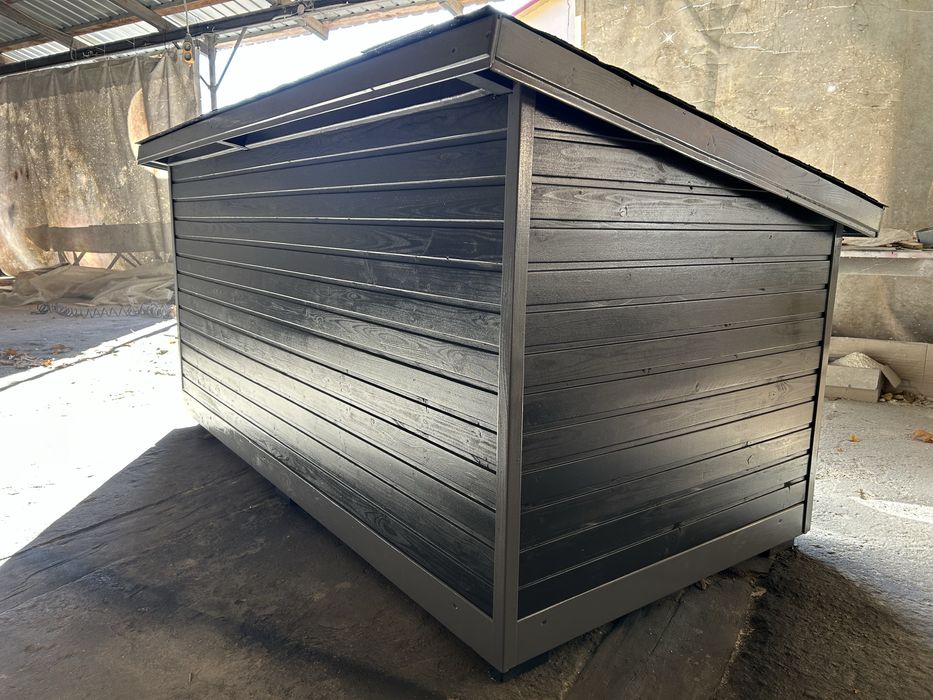 Велика утеплена буда для великих порід собак будка псам песикам собаці