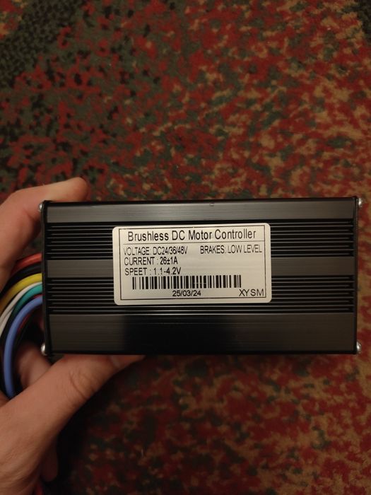 Синусний контроллер 500W, дисплей, ручка газу, набір електровелосипеда