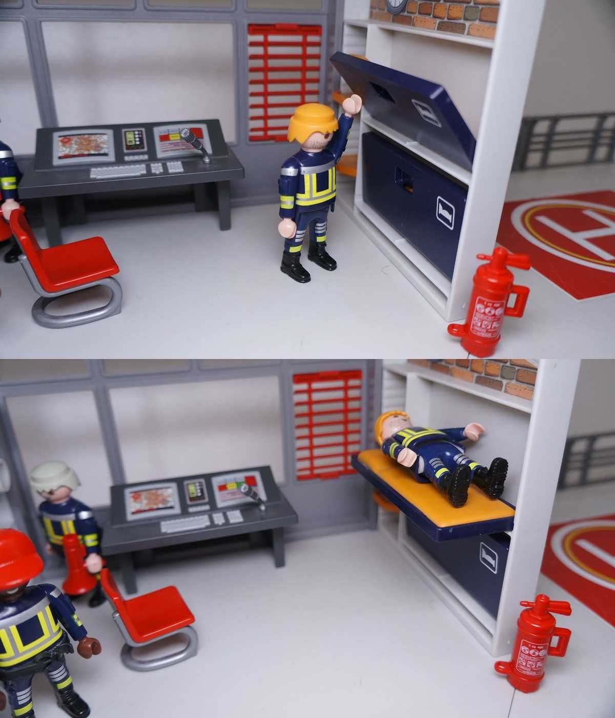 Playmobil 951 Strażak Straż Remiza lotnisko na helikopter Playmobile