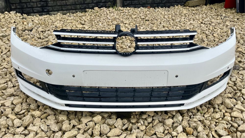 Zderzak przedni 4xPDC VW Touran 5Ta 15- LC9A oryginalny