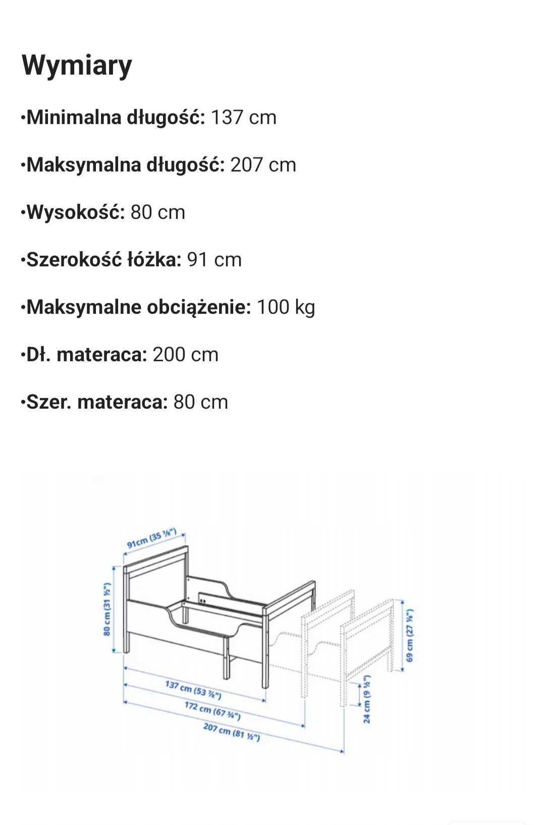 Łóżeczko rosnące Sundvik