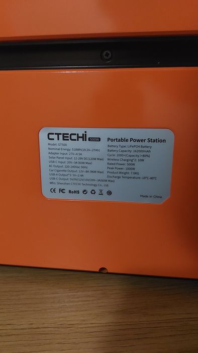 Ctechi gt500 зарядна станція