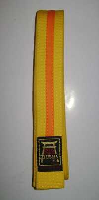 Pas do kimona żółto-pomarańczowy o długości 250 cm