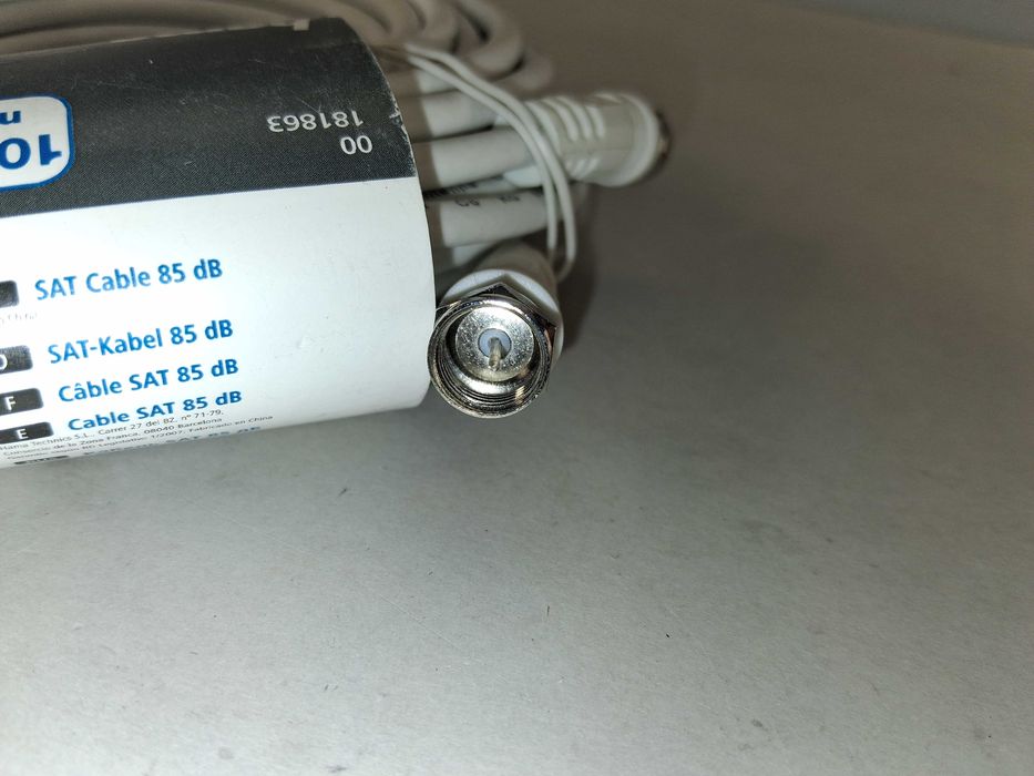 N222 Kabel Satelitarny Antenowy Hama 10m 85dB Classic Line F/F