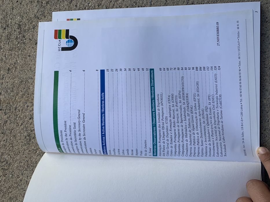 Livro “União das cidades capitais da Língua Portuguesa” UCCLA