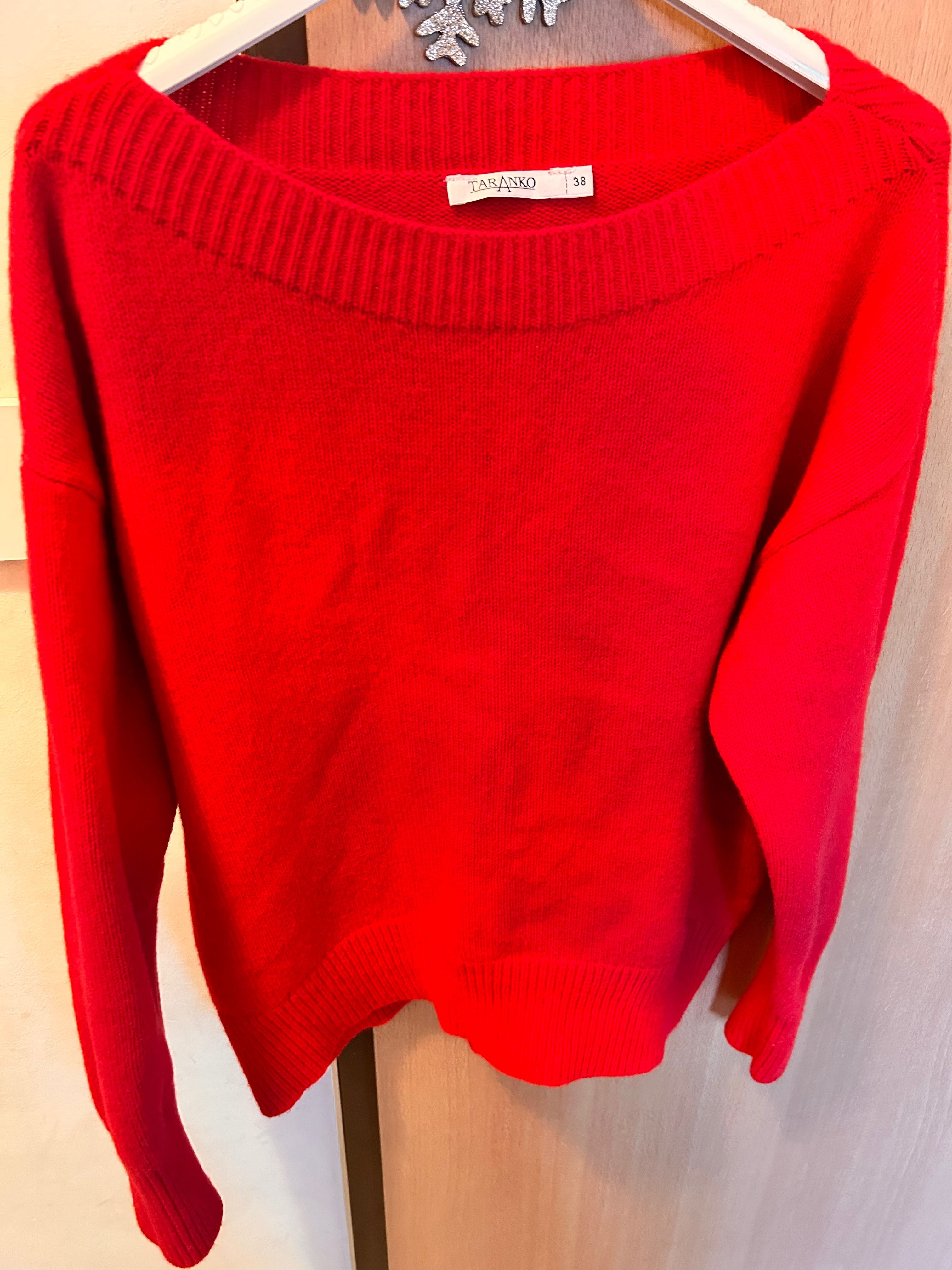 Czerwony sweter Taranko