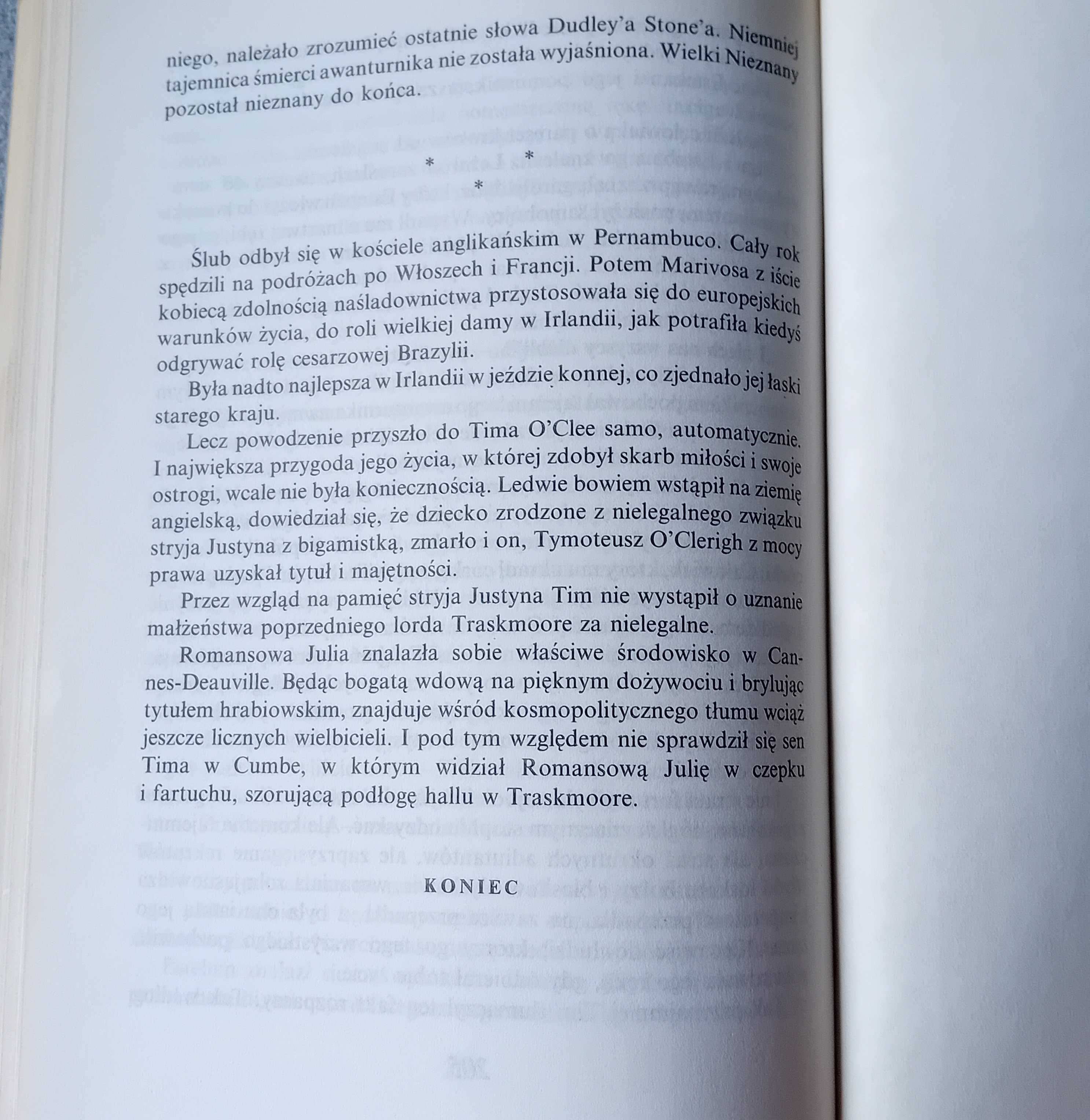 Baronowa Orczy. Marivosa córka bandyty. Akapit,1991r. Wyd. powojenne I