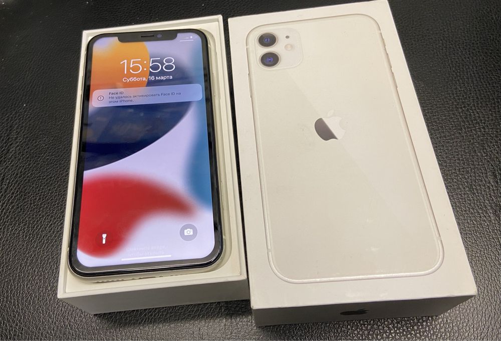 Продам телефон iphone 11 64gb білий без фейсу