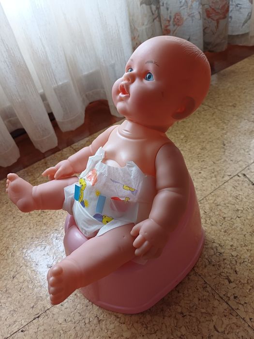 Conjunto de boneco e pote