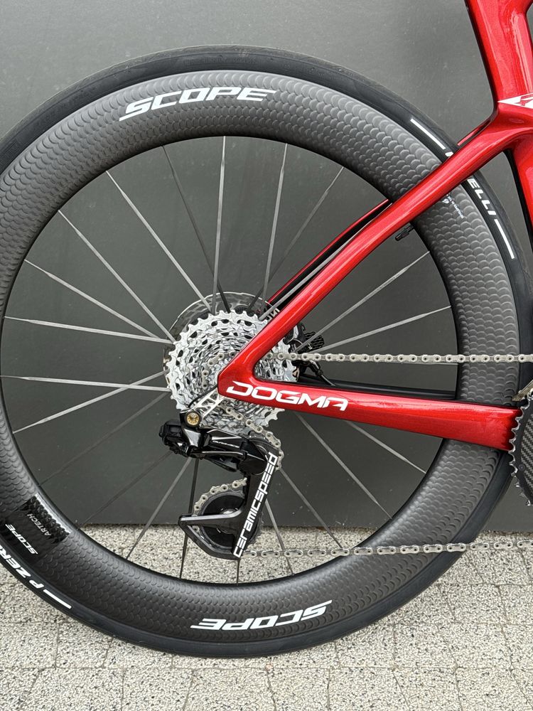 Pinarello Dogma F Starry Red Custom Dura Ace Di2 Scope Artech Disc 54