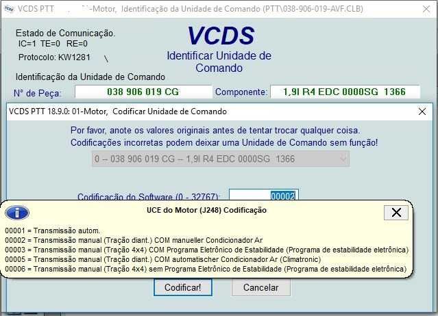 VCDS v23.3.1 VAG-COM HEX CAN USB Português Audi VW Seat Skoda