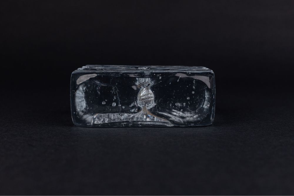 Solifleur Ice Block Ingrid Crystal wazon przycisk na jeden kwiat szkło