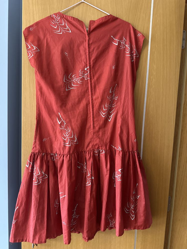 vestido sem mangas para verão tamanho médio em algodão polido