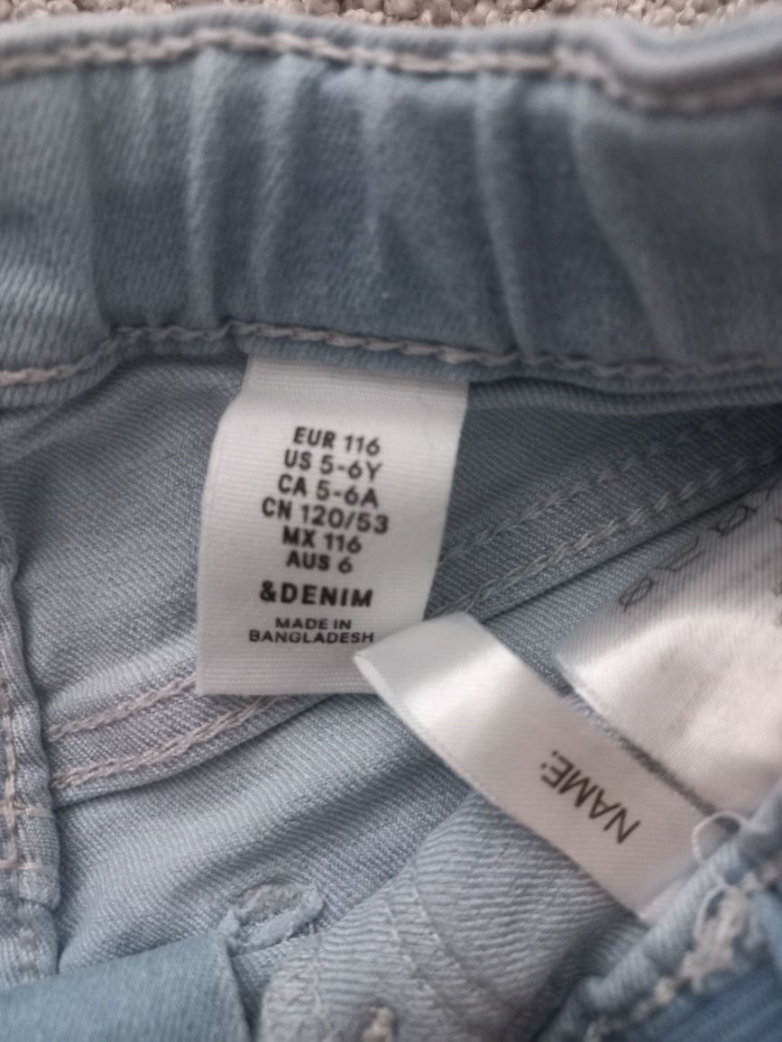 Krótkie spodenki jeansowe H&M 116