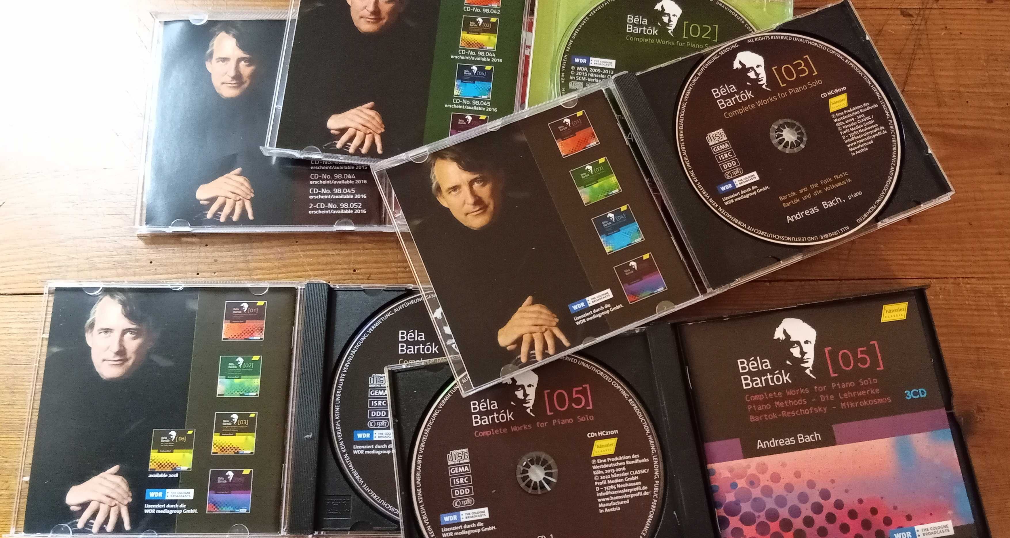 Bartók - Complete Works for Piano Solo - Andreas Bach [9 CD Hänssler]