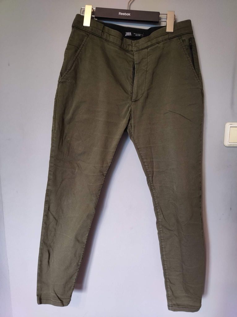 Spodnie khaki ZARA eleganckie męskie rozmiar M