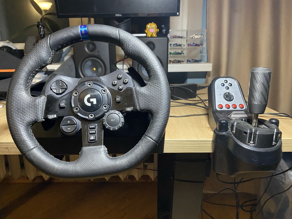 Кермо ігрове Logitech g923 trueforce + КПП g27 + мод кпп