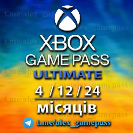 Подписка Xbox Game pass Ultimate 4, 12, 24 мес. оплата после установки